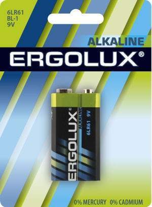 Элемент питания Ergolux 6LR61/6LF22 BL1 (арт. 481170)