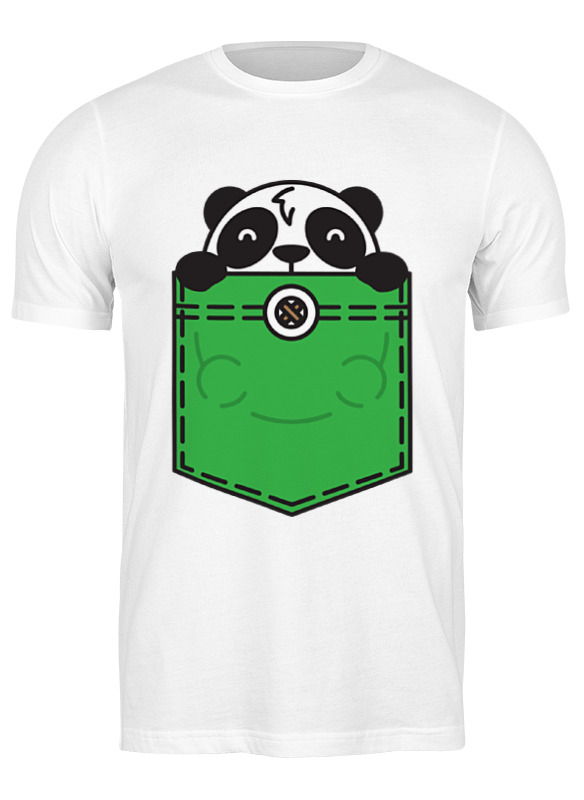 

Футболка мужская Printio Панда белая S, Белый, Панда