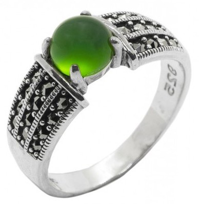 

Кольцо из серебра с марказитом р. 19 Марказит HR1028-12800, HR1028-12800