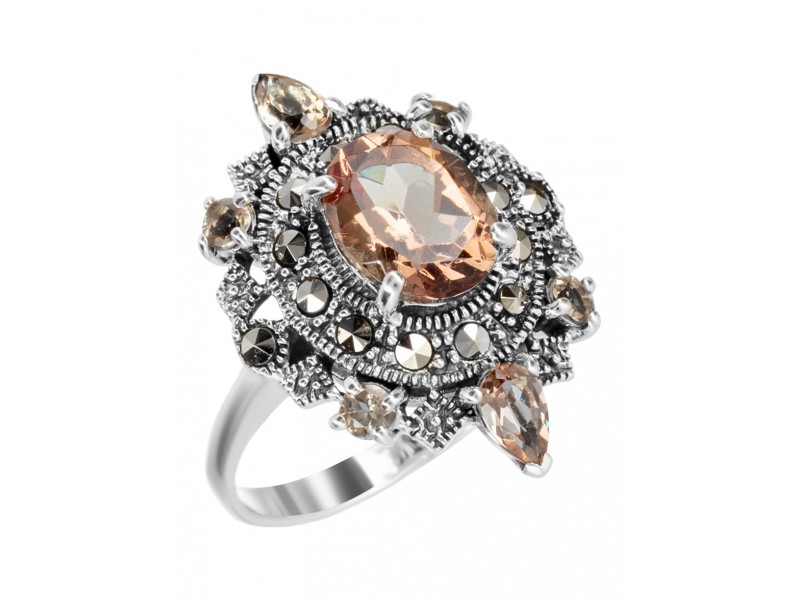 

Кольцо из серебра с марказитом р. 19,5 Марказит HR922-12549, HR922-12549