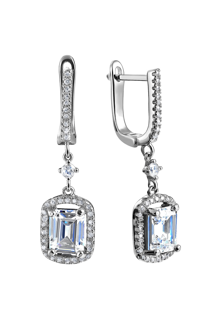 

Серьги подвески из серебра с фианитом Kari Jewelry СЛ-3266, СЛ-3266
