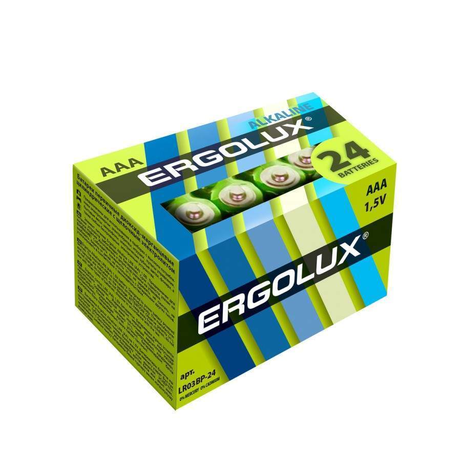 

Элемент питания Ergolux LR03/286 БОКС24 NEW (арт. 765477)