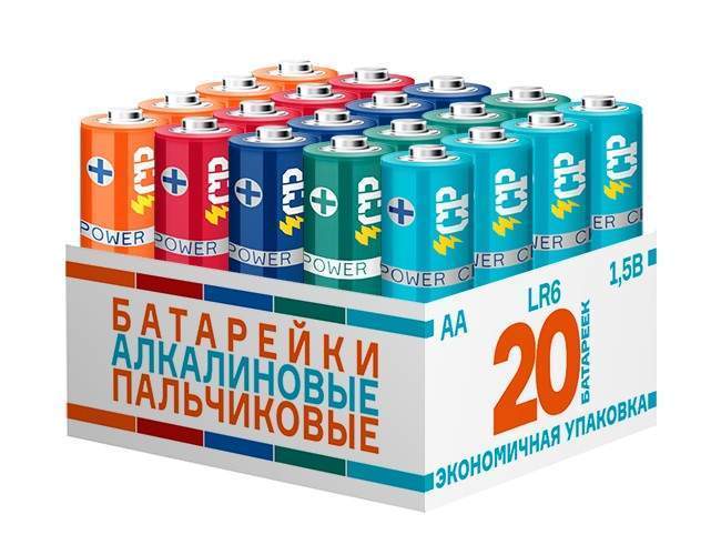 

Элемент питания CRAZYPOWER LR6/316 BULK20 MIX (20/120/480) (арт. 762152)