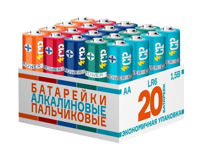 Элемент питания CRAZYPOWER LR6/316 BULK20 MIX (20/120/480) (арт. 762152) элементы питания robiton standard lr6 bulk20 17138