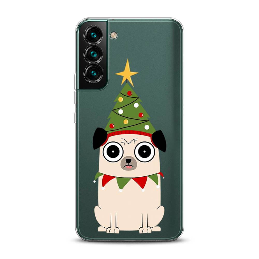 

Чехол на Samsung Galaxy S22 "Собачка с ёлочкой", Бежевый;красный;зеленый, 2103850-1