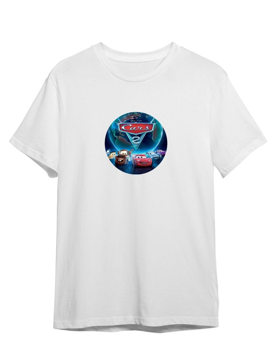 фото Футболка унисекс сувенирshop тачки/cars/молния маккуин 7 белая xs