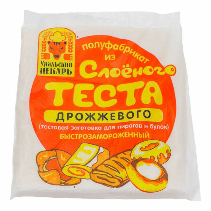 

Тесто Уральский пекарь дрожжевое сдобное 1 кг