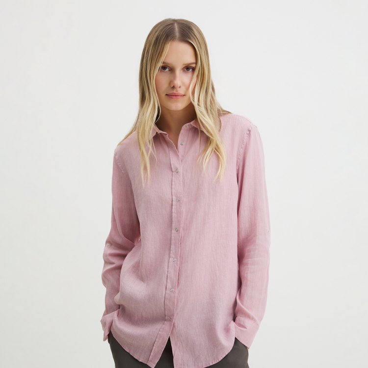 

Рубашка женская Maison David BLN923 розовая XS, Розовый, BLN923