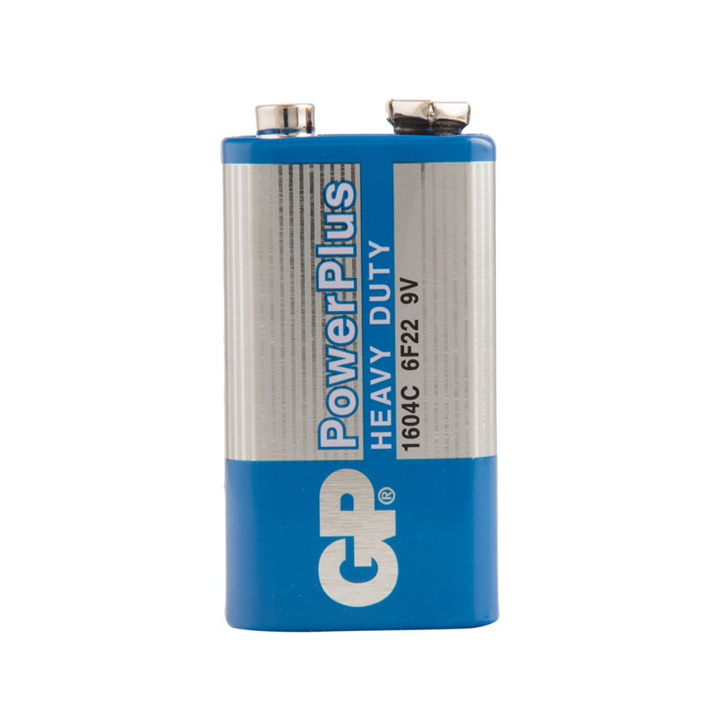 батарейка gp batteries 6f22 1 шт Батарейка GP PowerPlus MN1604 (6F22) Крона, солевая, OS1 (арт. 288126)