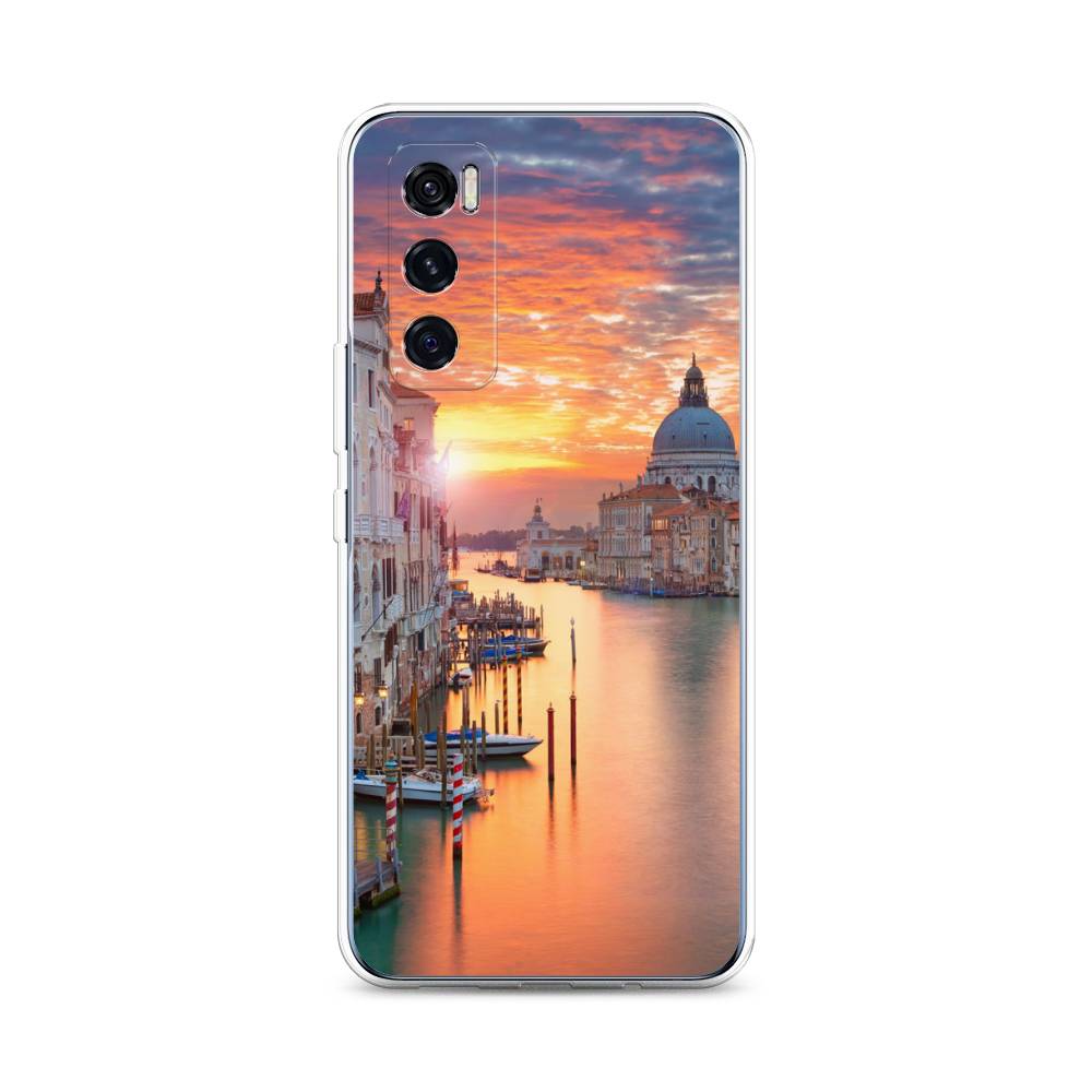 

Чехол на Vivo V20 SE "Восход 11", Розовый;оранжевый, 263550-2