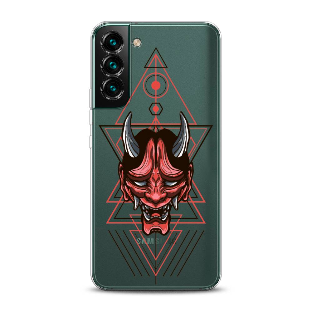 

Чехол на Samsung Galaxy S22 "Hanya Oni mask", Серый;красный;черный, 2103850-4