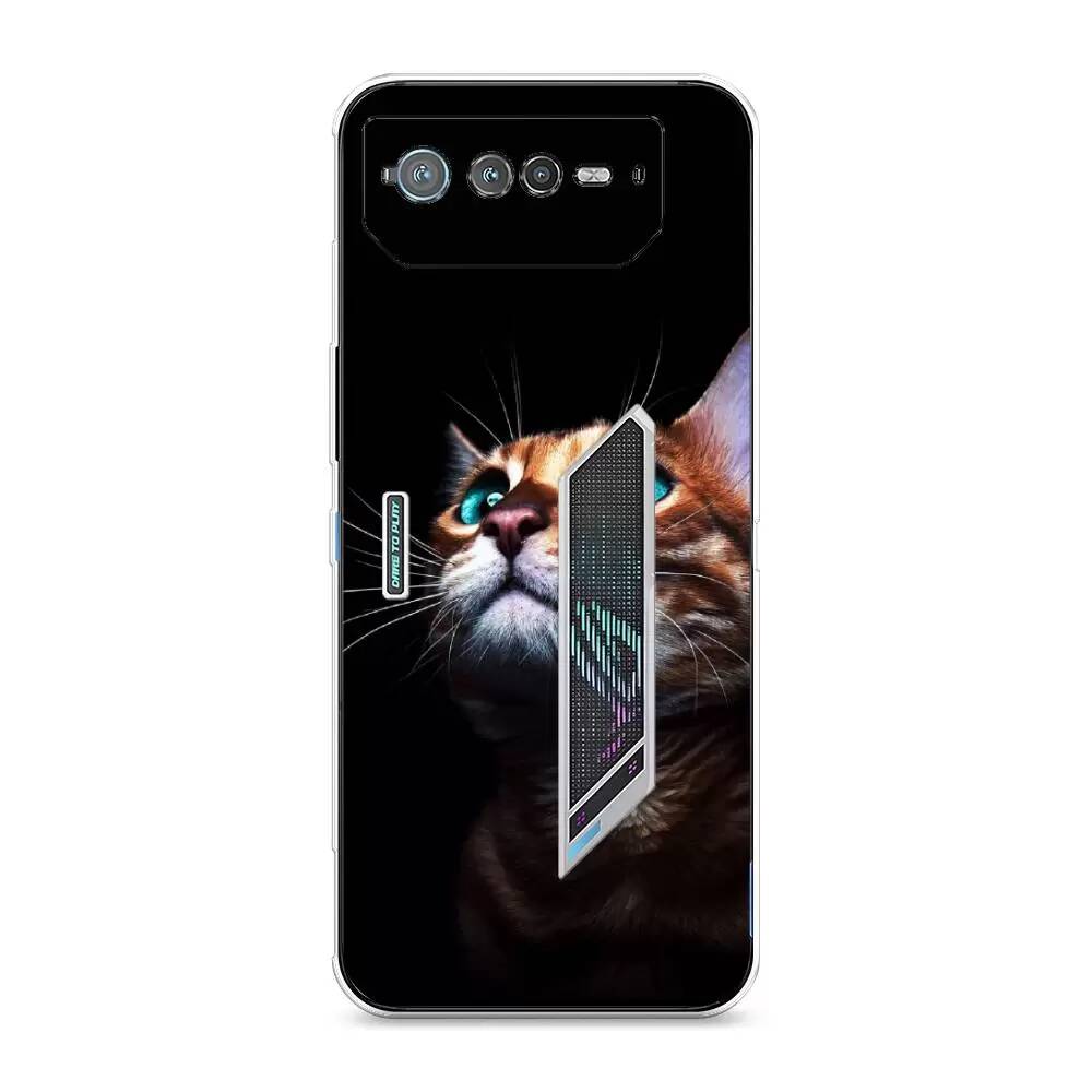 

Силиконовый чехол Awog "Мечтательный кот" для Asus ROG Phone 6, Разноцветный;прозрачный, 44650-1