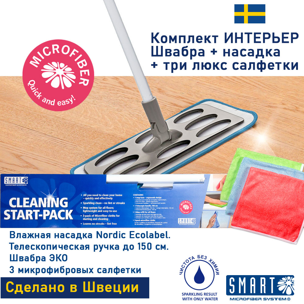 Комплект для уборки Интерьер Smart Microfiber System