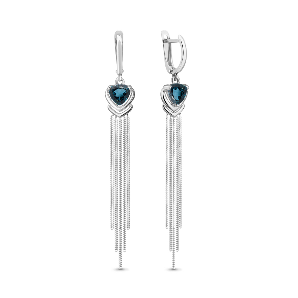 

Серьги из серебра с топазом Aquamarine Aquamarine 4757808_925_р, 4757808_925_р
