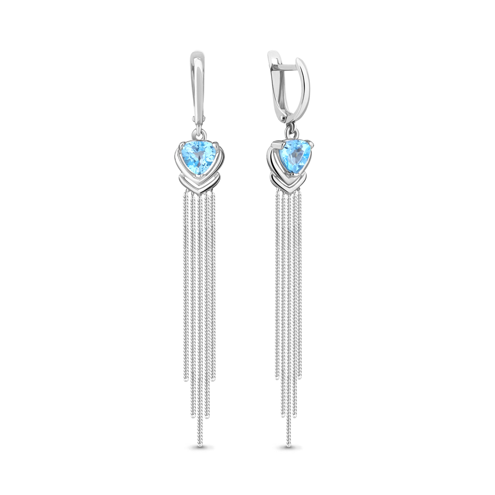 

Серьги из серебра с топазом Aquamarine Aquamarine 4757805_925_р, 4757805_925_р