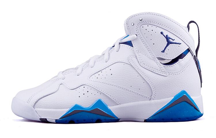 

Кроссовки унисекс Jordan Air Jordan 7 Retro French Blue GS 2015 белые 38.5 EU, Белый, Air Jordan 7 Retro French Blue GS 2015