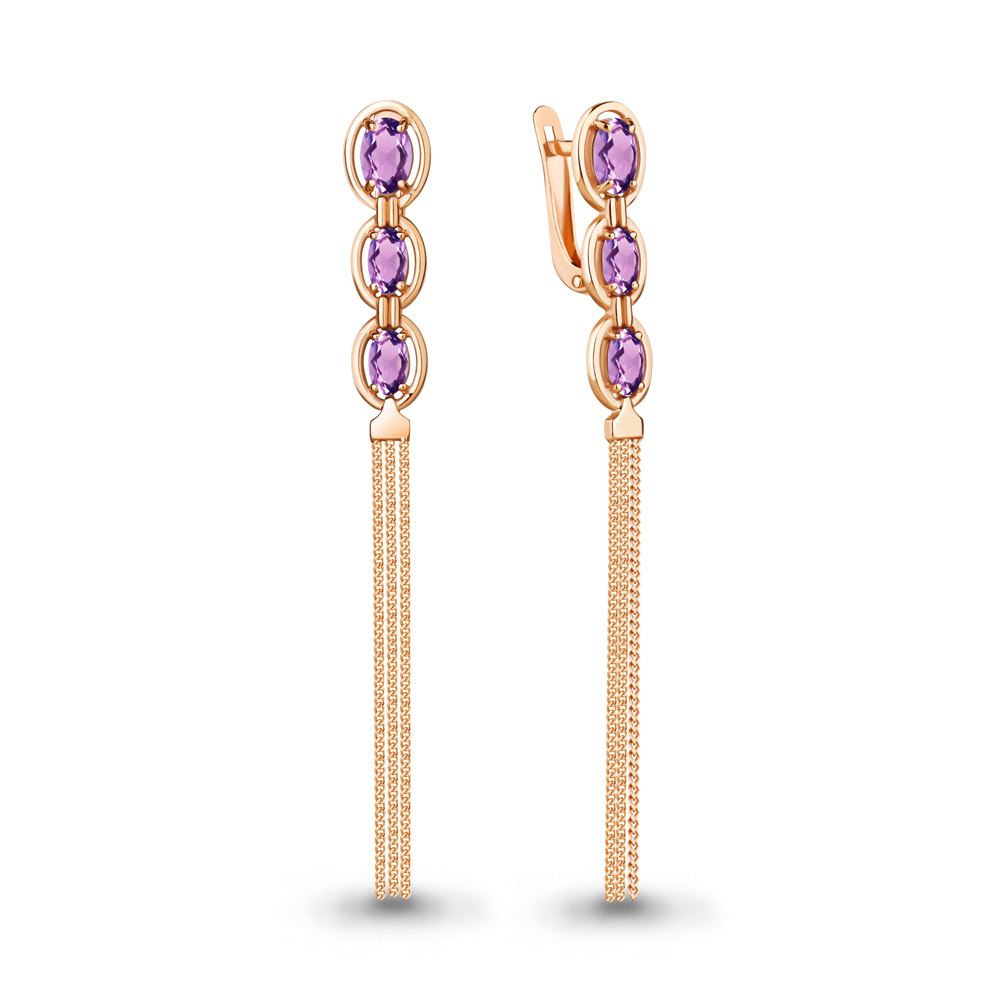 

Серьги из серебра с аметистом Aquamarine Aquamarine 4757704_925_з, 4757704_925_з