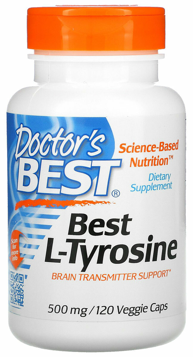Купить Doctor's Best L-Tyrosine капсулы 500 мг 120 шт.