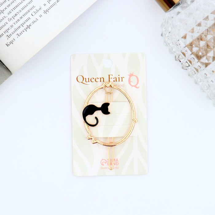

Заколка-зажим Queen Fair 5179572 золотистая, Золотистый, 5179572