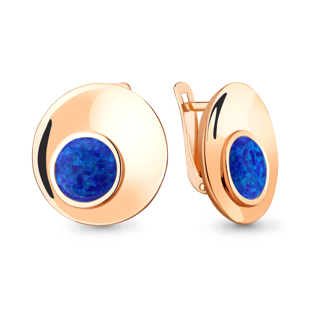 

Серьги из серебра с опалом искусственным Aquamarine Aquamarine 4756595_925_з, 4756595_925_з