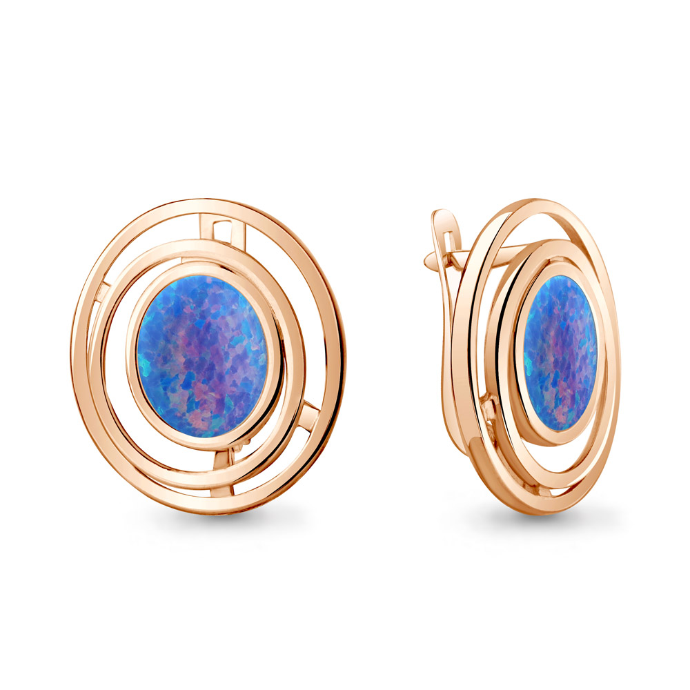 

Серьги из серебра с опалом искусственным Aquamarine Aquamarine 4756497_925_з, 4756497_925_з