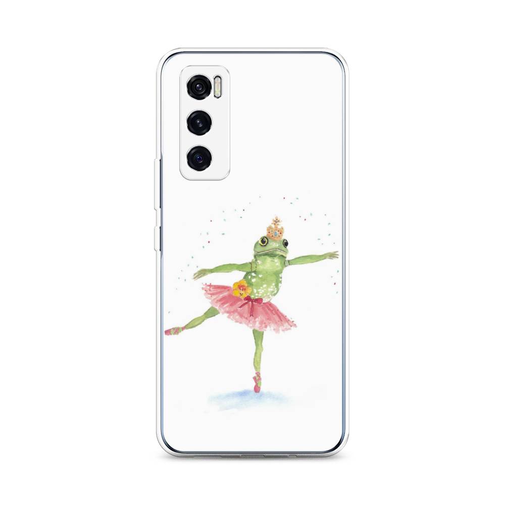 

Чехол на Vivo V20 SE "Лягушка-балерина", Зеленый, 263550-4