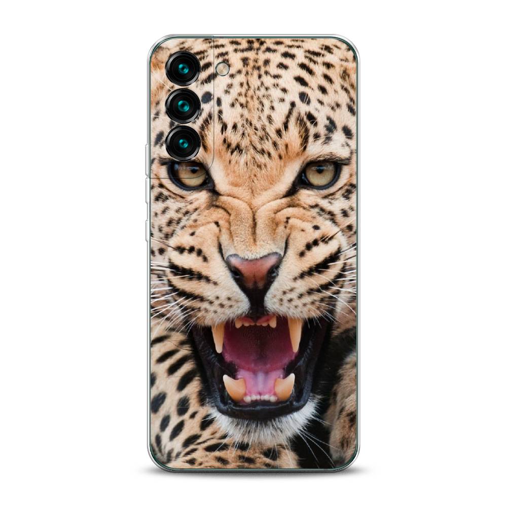 

Чехол на Samsung Galaxy S22 "Леопард 3d", Бежевый;черный, 2103850-6