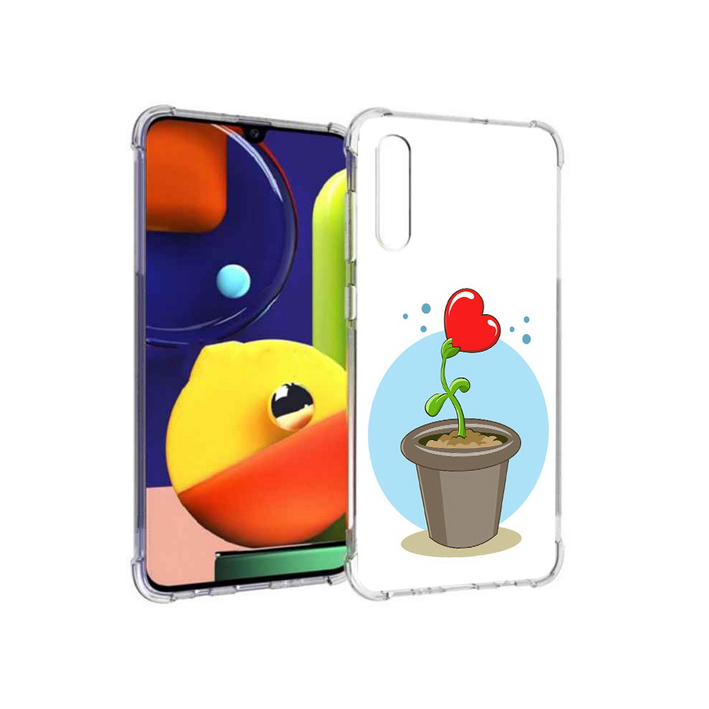 

Чехол MyPads Tocco для Samsung Galaxy A70 Растение любви 14 февраля (PT128584.546.145), Прозрачный, Tocco