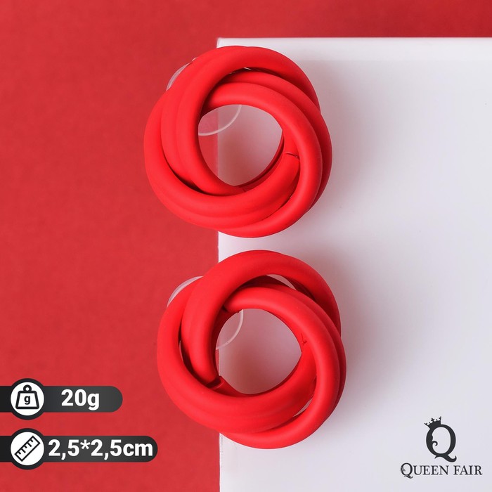 

Серьги пусеты из бижутерного сплава Queen Fair 5121181, без вставки