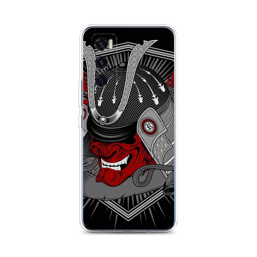 

Чехол на Vivo V20 SE "Красная маска самурая", Белый;красный;черный, 263550-4