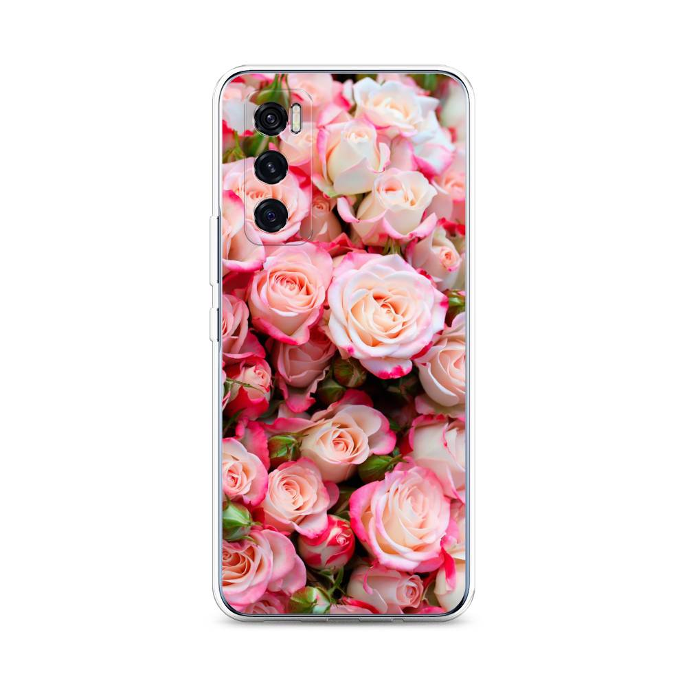 

Чехол на Vivo V20 SE "Много роз", Розовый, 263550-2