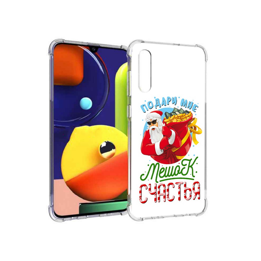 

Чехол MyPads Tocco для Samsung Galaxy A70 Подарите мне мешок денег (PT128584.546.138), Прозрачный, Tocco