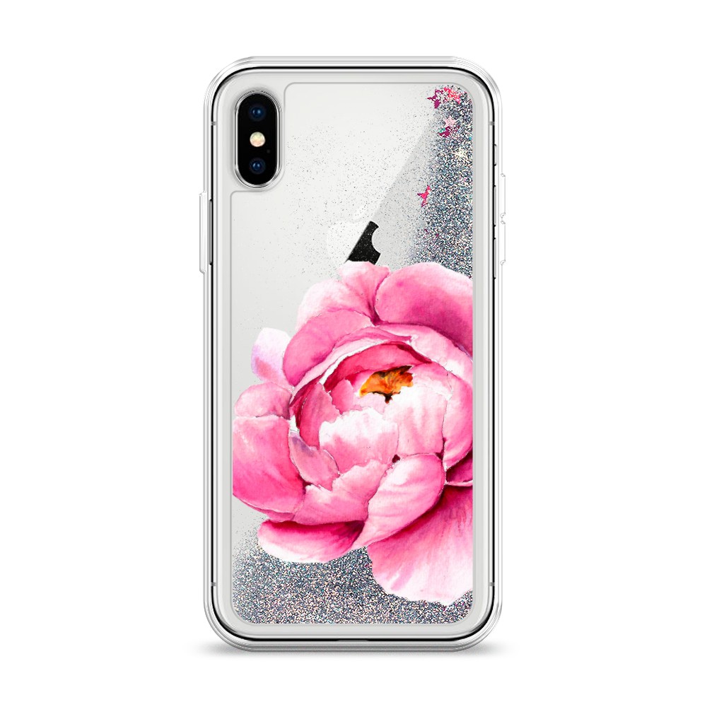 

Чехол Awog на Apple iPhone X (10) / Айфон X (10) "Прекрасный пион", Разноцветный, 11091-1