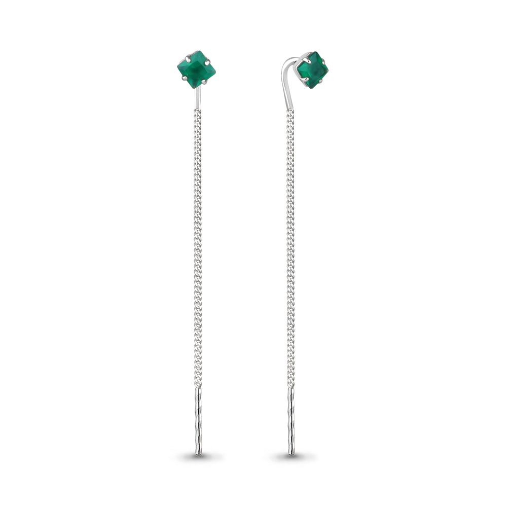 

Серьги из серебра с агатом Aquamarine Aquamarine 4753609_925_р, 4753609_925_р