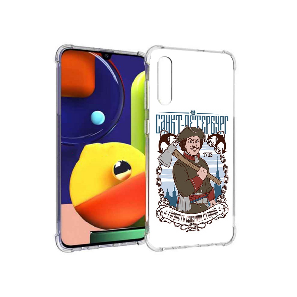 

Чехол MyPads Tocco для Samsung Galaxy A70 Петр первый (PT128584.546.134), Прозрачный, Tocco