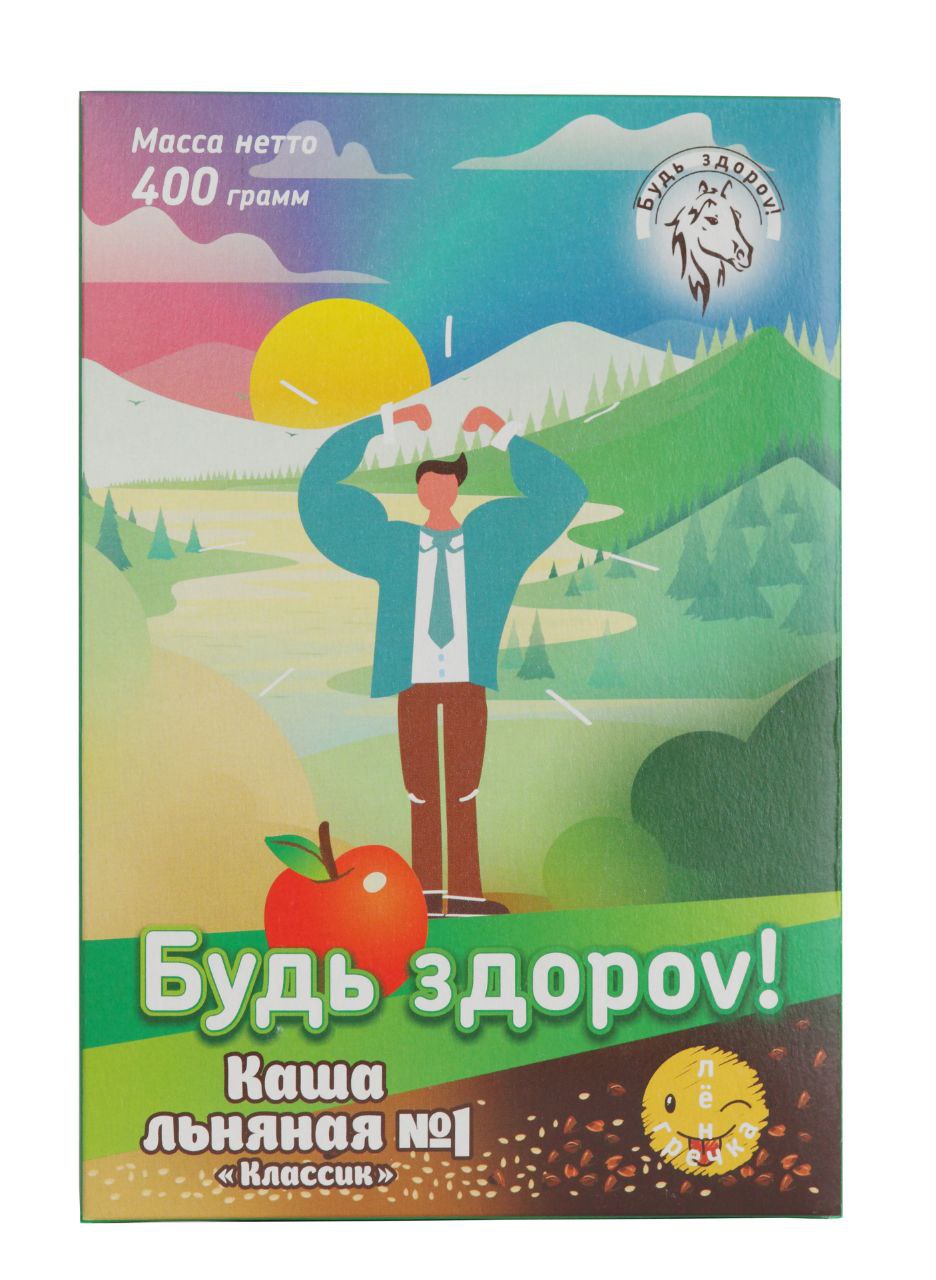 

Каша быстрого приготовления Будь здороv! льняная, 400 г