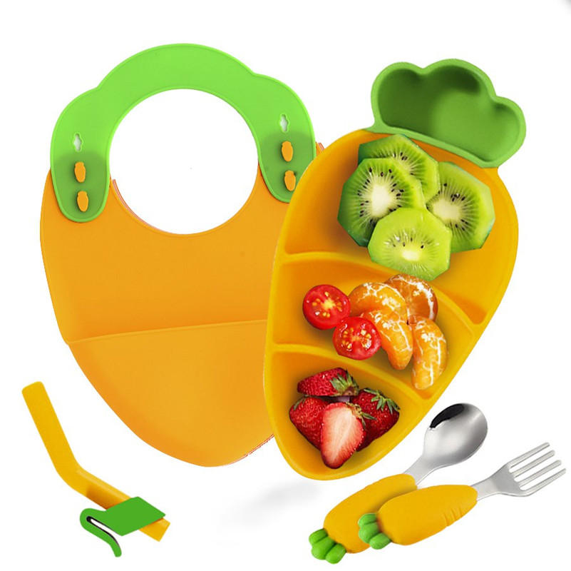 Набор детской посуды Aiden-Kids Морковь желтый