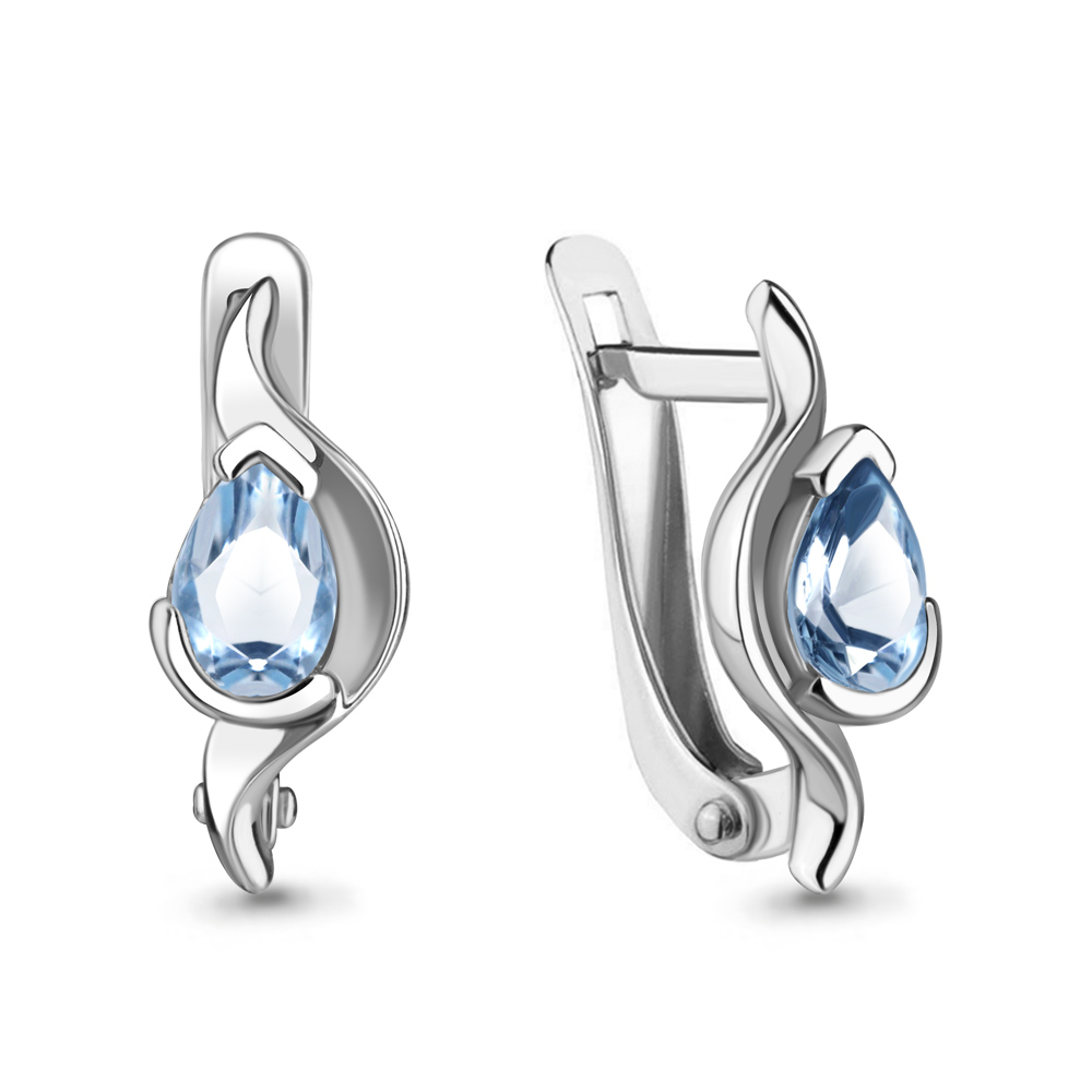 

Серьги из серебра с топазом Aquamarine Aquamarine 4752505_925_р, 4752505_925_р