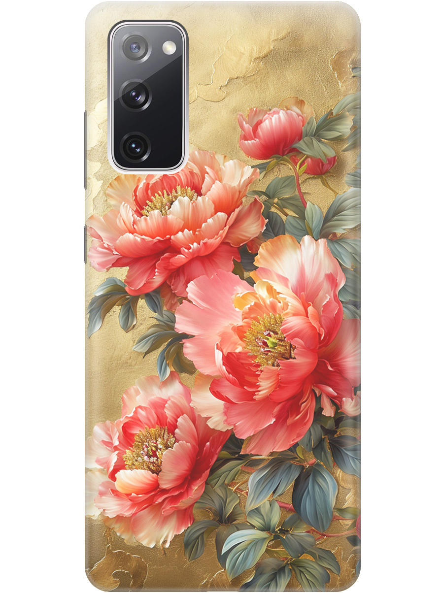 

Силиконовый чехол на Samsung Galaxy S20 FE с принтом "Винтажные пионы", Прозрачный;зеленый;золотистый;красный, 723485423