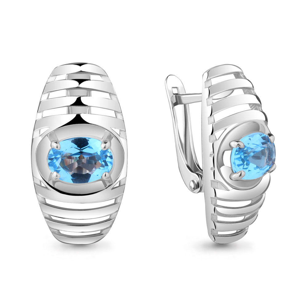 

Серьги из серебра с топазом Aquamarine Aquamarine 4752005_925_р, 4752005_925_р