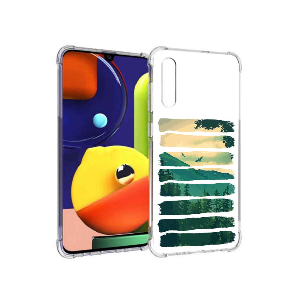 

Чехол MyPads Tocco для Samsung Galaxy A70 Лесная чаща (PT128584.546.107), Прозрачный, Tocco