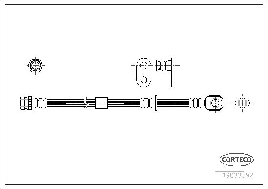 

Тормозной шланг передний (517mm)