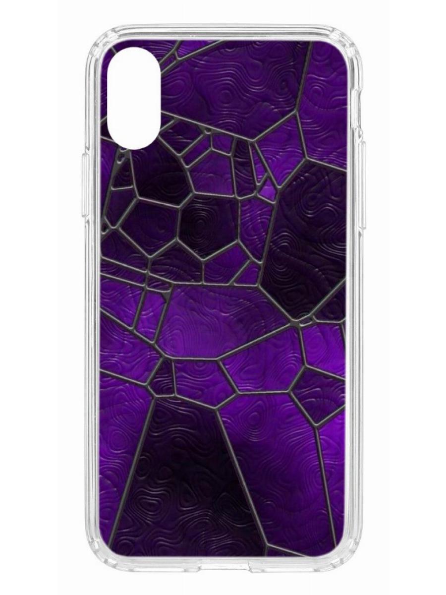 

Чехол для Apple iPhone X/XS КRUЧЕ Print Витраж прозрачный с рисунком