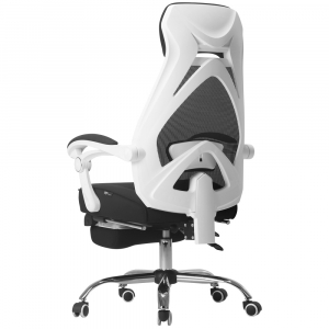 фото Офисное кресло с подставкой для ног xiaomi hbada cloud shield ergonomic office chair white