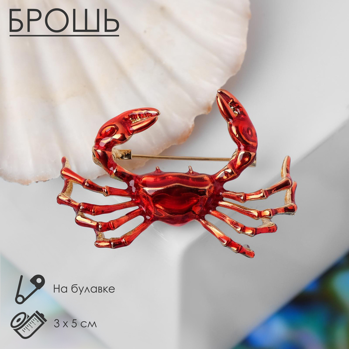 

Брошь из бижутерного сплава Queen Fair 5018533, эмаль