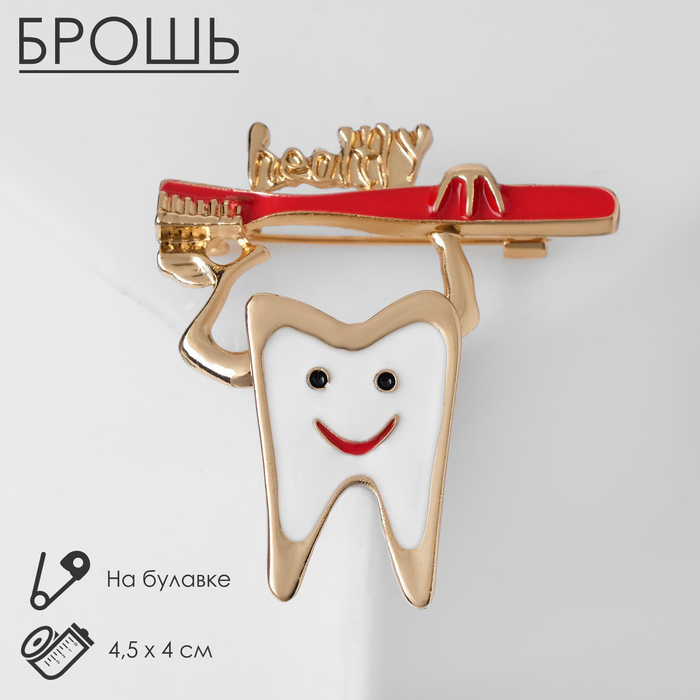 

Брошь из бижутерного сплава Queen Fair 5018499, эмаль