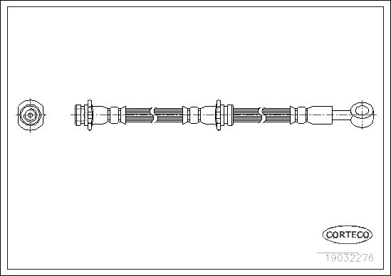 

Шланг тормозной NISSAN: PRIMERA 1.6 16V/1.8 16V/2.0 16V/2.0 TD 96-01, PRIMERA Traveller 1.