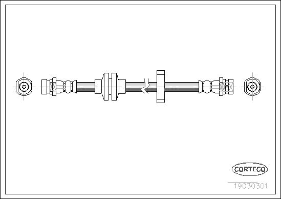 

Тормозной шланг передний (390mm)