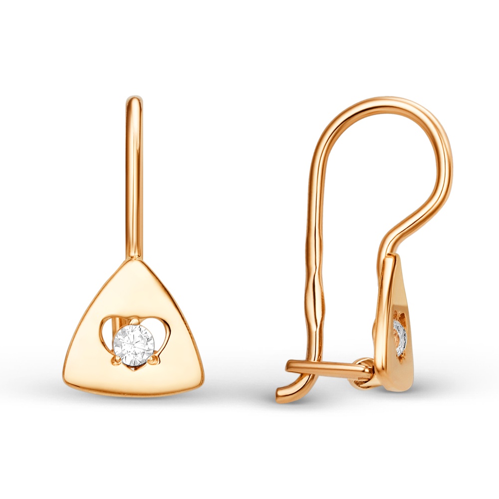 

Серьги из золота 585Gold 602001780, фианит, 602001780