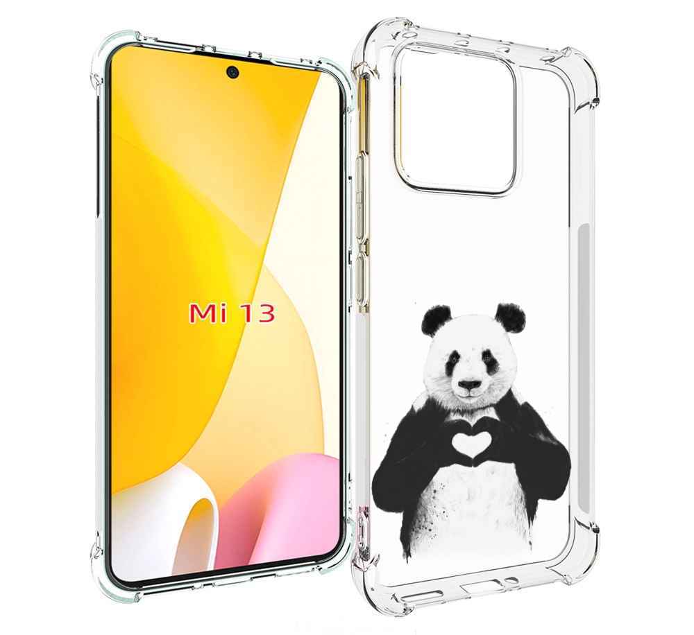 

Чехол MyPads Влюбленная панда для Xiaomi 13, Прозрачный, Tocco